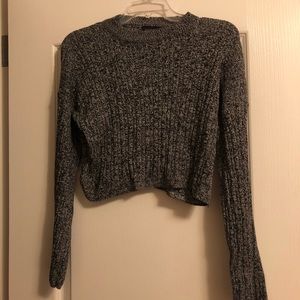 TopShop Long Sleeve Cropped Sweater